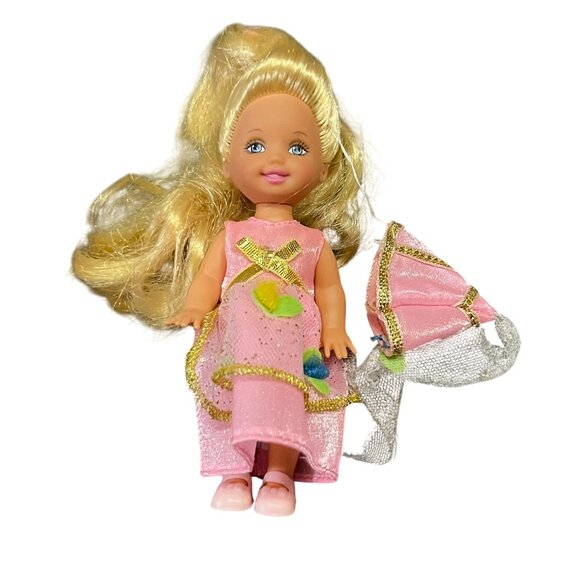 Barbie Other - 2001 Barbie Rapunzel Kelly Petal Princess Doll Used